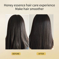 Kit de Traitement Capillaire à la Kératine pour Cheveux Abîmés – Shampoing Hydratant et Après-Shampoing Sans Sulfate au Miel