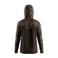 Kemeja Berburu Pria Berbahan Jaring, Bernapas, Cepat Kering, Anti UV, Berkerudung dengan Masker, Ringan, Motif Camo Cabang Pohon untuk Memancing di Hutan