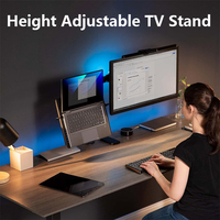 Support d'écran LCD LED pour ordinateur portable, support de bureau pivotant et inclinable, support mural pour bureau, hauteur réglable de 13 à 32 pouces