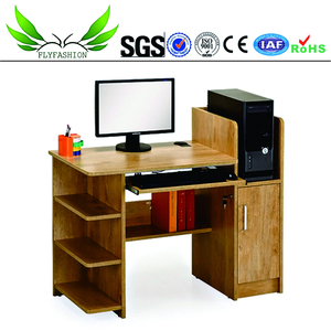 Produttore di mobili per la casa Computer da tavolo Multi-funzionale Design in <span class=keywords><strong>legno</strong></span> insegnante Desk con libro Rack tavolo PC con armadi - Product Image 4