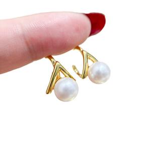 ถาดเปล่าสำหรับทำเครื่องประดับมุก DIY เงินแท้ S925 สำหรับใส่ลูกปัดกลมขนาด 7-9 มม. ต่างหูแฟชั่น 22203 - Product Image 5