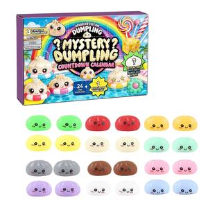 ของเล่นบีบตุ๊กตาซาลาเปาแบบลึกลับ 24 ชิ้น ปฏิทินนับถอยหลัง ของเล่นบีบตุ๊กตาซาลาเปาขนาดเล็ก ของเล่นบีบเพื่อความผ่อนคลาย ของขวัญกล่องซาลาเปา - Product Image 6