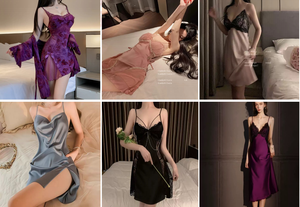 ชุดนอนผู้หญิงแบบใหม่ปี 2025 สไตล์ยุโรป-อเมริกัน ผ้าลูกไม้เนื้อแน่น เซ็กซี่ ระบายอากาศได้ดี ผ้าชีฟอง กระชับปานกลาง - Product Image 6