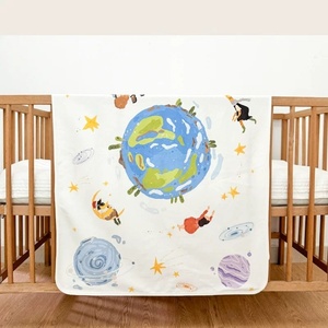 Tapis à langer portable pliable en coton biologique pour nouveau-né, matelas imperméable pour bébé, tapis de jeu - Product Image 2