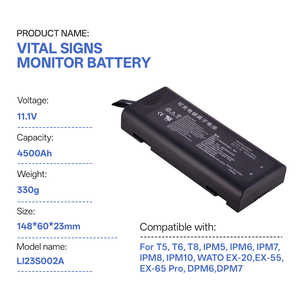 Baterai Brand Cells untuk Mindray BeneView T5 T6 T8 VS-600 VS-900 WATO EX-20 EX-55 EX-65 Pro DPM6 DPM7 IMEC8 IMEC10 LI23S002A - Product Image 1