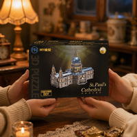 Modelo Metálico 3D de la Catedral de San Pablo, Juguete Educativo STEM, Venta al Por Mayor, Personalizable, Regalo Decorativo, Directo de Fábrica, OEM, CE EN71