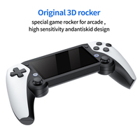 Consola de juegos portátil M25, pantalla IPS de 4,3 pulgadas, reproductor de vídeo portátil de 64GB, juegos clásicos en 3D, compatible con NES MD Linux Game Stick