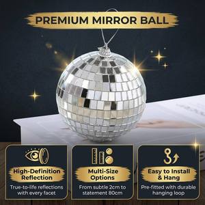Bola de <span class=keywords><strong>Discoteca</strong></span> de Cristal de 2 cm a 80 cm para Decoración de Bodas y Fiestas - Product Image 4