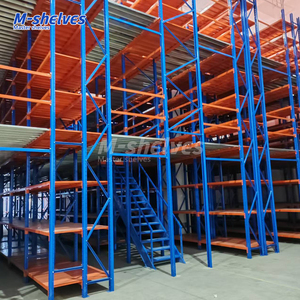 Ruimtebesparend magazijn mezzaninevloer stellingsysteem maximaliseert verticale opslagruimte - Product Image 2