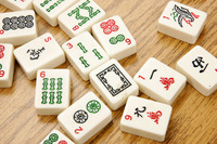 Tuiles de Mahjong de type américain, jeu de Mahjong en acrylique transparent, logo de la couche intermédiaire OEM, style Mahjong tendance sur Instagram