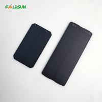 Panneau solaire monocristallin en silicium PET PERC haute efficacité 22,4 % Foldsun 5,5 V 1,5 W CE pour caméra de sécurité