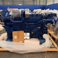 Weicai WP12C450-21 Motor Dizel Deniz Motoru 6 Silindir 450hp 2100rpm 330kw Yeni İçten Takma Su Soğutmalı Tekneler İçin Fabrika Satışları