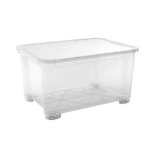 Contenitore in Plastica Trasparente a Forma di T 79.5X58 H. 43.5CM 145LT - Product Image 1