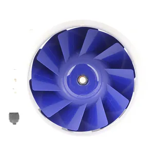 White Plastic Small Size Blades Blower Turbine Duct Axial Mixed Flow Ventilation Exhaust Fan