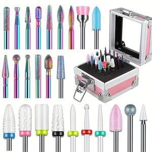 Caja de Almacenamiento para Brocas de Uñas Profesional de 25 Orificios, Rectangular, Portátil, Multiusos, Material Acrílico, para Uso en Salón - Product Image 2