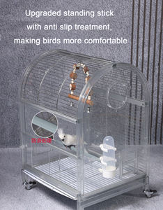 Nuova Gabbia per Pappagalli da Esterno, Ampio Spazio, Nuova Voliera Ornamentale per l'Osservazione dell'Attività degli Uccelli - Product Image 4