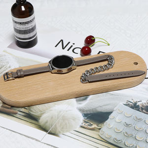 <span class=keywords><strong>Para</strong></span> <span class=keywords><strong>Garmin</strong></span> <span class=keywords><strong>Venu</strong></span> <span class=keywords><strong>SQ</strong></span> <span class=keywords><strong>Correa</strong></span> 20mm Acero inoxidable cuero genuino doble Tour 49mm 46mm mujeres lujo Apple Watch Ultra bandas - Product Image 6