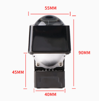 Projecteur LED matriciel mini 45W avec lentille de faisceau puissant, module de phare LED matriciel PLDJ-01