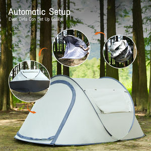 Автоматическая раскладная палатка для кемпинга на открытом воздухе, портативная, для 2 человек, водонепроницаемая, в форме лодки - Product Image 2