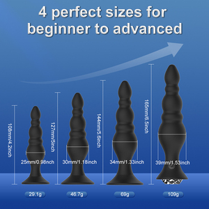 Vibrador anal Juguetes sexuales para lesbianas Tratar <span class=keywords><strong>la</strong></span> enfermedad <span class=keywords><strong>de</strong></span> fábrica Oem/Odm 10 Vibración 4 Telescc Plug Control remoto grande Masaje <span class=keywords><strong>de</strong></span> próstata - Product Image 4