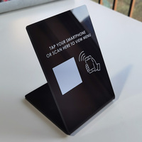 Support de table personnalisé pour avis Google, support de numéro de table en acrylique, support de menu de restaurant NFC, support de menu NFC pour bar