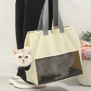 宠物产品批发供应商透气宠物可折叠手提袋Bolsa De Viaje Para Mascotas定制帆布宠物手提袋