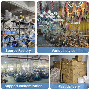 NIKA Support <span class=keywords><strong>de</strong></span> fleurs à longues vagues <span class=keywords><strong>de</strong></span> haute qualité, pendentif en cristal, pompon en métal argenté, décoration <span class=keywords><strong>de</strong></span> <span class=keywords><strong>table</strong></span> <span class=keywords><strong>de</strong></span> mariage, centre <span class=keywords><strong>de</strong></span> <span class=keywords><strong>table</strong></span> - Product Image 4