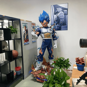 Sculpture d'anime <span class=keywords><strong>Goku</strong></span> Vegeta grandeur nature 1:1, statue en résine, grande figurine de collection pour la décoration - Product Image 4