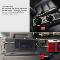 Boîtier de distribution d'alimentation portable 12V mini avec port USB-C, port QC 3.0 et LED pour camping-car, 4x4, voiture tout-terrain et camping