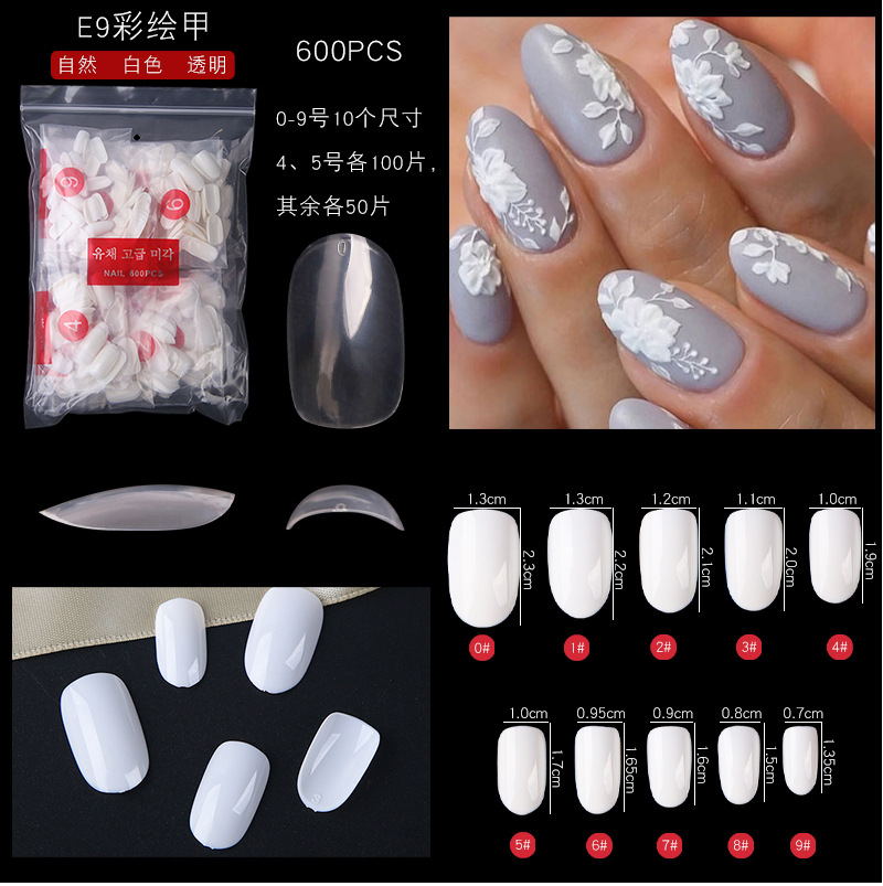 7 E9 600 piezas Pinturas transparentes