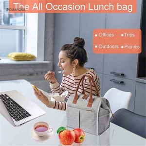 2024 Customized Modern Soft Aluminum Foil <b>Lunch</b> <b>Box</b> Cooler Tote <b>Bag</b> Thermal Insulated Leakproof for Adults Women Polyester - Product Image 6