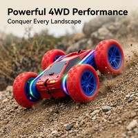 Voiture RC tout-terrain 4x4 personnalisée Spider double face, télécommande 4 canaux, portée 30m, en plastique ABS durable pour enfants