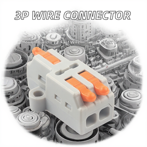 Connecteur rapide pour fils électriques flexibles multibrins, bornier à levier 3P avec boîtier PC pour applications électriques - Product Image 2