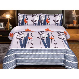 لحاف أوراق نباتية استوائية لحاف شجرة الملكة نبات مطبوع لحاف ورقة 3 طقم مفارش أسِرة - Product Image 3