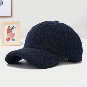 Gorras de Béisbol de Invierno 100% Poliéster, Cálidas y Gruesas, con Forro Polar Sólido y Felpa, Imitación Lana de Cordero - Product Image 3