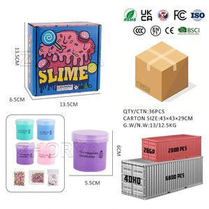Zhorya Kit de Slime de Cristal DIY, No Pegajoso, Colorido, Juguetes de Arcilla, Slime Esponjoso para Niños - Product Image 6