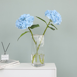 Fleurs d'hortensia artificielles en silicone Ruilisi, grandes, blanches, bleues, vertes, pour décoration de mariage, décoration de la maison, arrangement, présentation en vase - Product Image 4