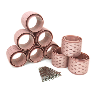 6 PCS DIY lạnh nhiệt độ tóc con lăn với tóc Clips Salon tự Kẹp nhôm nhựa dụng cụ uốn cho heatless tạo kiểu tóc - Product Image 1