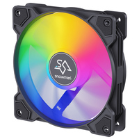 Ventilador de Caja de Ordenador Prism de 120 mm ARGB, Gran Oferta, Precio Bajo, Silencioso, Ventilador de Refrigeración PWM de 5 V, 3 Pines y 4 Pines para PC