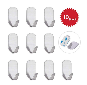 Crochets adhésifs pour porte murale, robustes, en acier inoxydable, porte-vêtements, <span class=keywords><strong>crochet</strong></span> pour <span class=keywords><strong>serviette</strong></span> de salle de bain, cuisine - Product Image 2