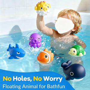 Jouets de plongée amusants pour enfants, pour piscine extérieure et plage, jeu aquatique, ensemble de jouets de <span class=keywords><strong>bain</strong></span> pour tout-petits, boîte à poissons, animaux flottants - Product Image 2