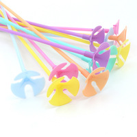 Tige de support de ballon renforcée et épaisse de couleur vive avec taille personnalisable pour la décoration de fête de Noël