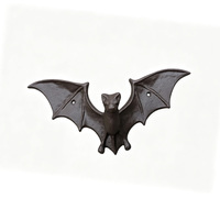 Crochet mural en fonte en forme de chauve-souris, décoration gothique pour la maison, support mural pour salon, chambre, salle de bain, cuisine, décoration gothique d'Halloween