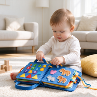 Jouets éducatifs Montessori très demandés, planche d'activités pliable de voyage en feutre pour les activités des tout-petits