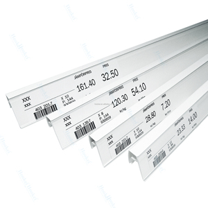 Plexi 40 mm porte-étiquette de prix bandes de données porte-étiquette pour étagère de supermarché - Product Image 1