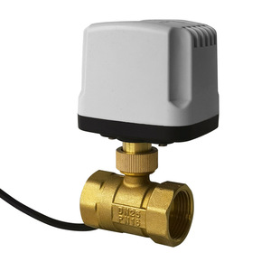 Vanne à boisseau sphérique filetée en laiton à deux voies DN25 PN16, vanne d'eau électrique 220V normalement fermée, étanche à l'humidité pour extérieur - Product Image 1