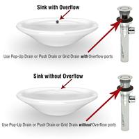 Siphon de lavabo en laiton avec trou de trop-plein et fonction anti-colmatage, facile à installer, certifié CE
