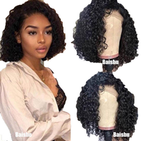 Perruques 100% Cheveux Humains Bouclés Bob 13*4 HD Lace Wig, Styles Brésiliens et Vietnamiens de Bonne Qualité pour Femmes Noires Vente en Gros Usine