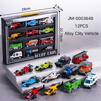 PANDAS 1:64 Véhicule en métal à roues libres, petite voiture miniature en alliage, camion en métal, ensemble de jouets de voitures miniatures en plastique moulé sous pression