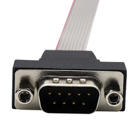 Câble de données blindé à prise unique D-Sub personnalisé de haute qualité 9/15/25Pin connecteur de borne OEM ODM usine RS232 cuivre PVC